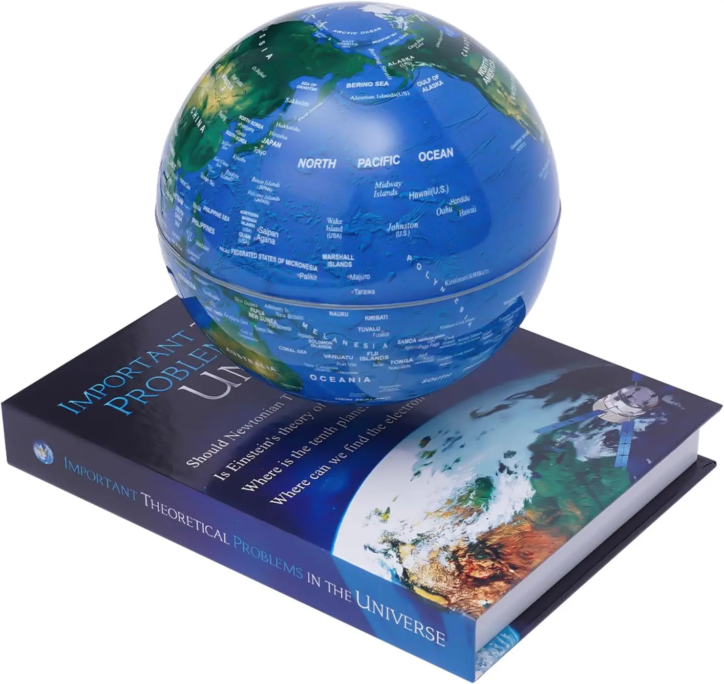 6-Inch Magnetic Levitation Globe with LED Lights New Floating Geographic World Map Educational Home Office Decor for Kids