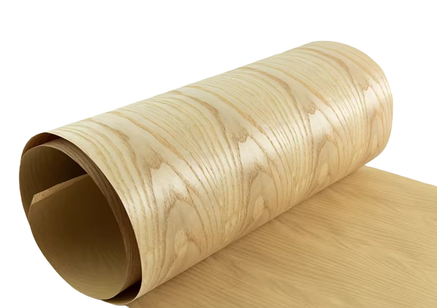 0.25MM  Kraft Paper Backed Natural Figured Ash Wood Veneer Furniture Decoration Veneer