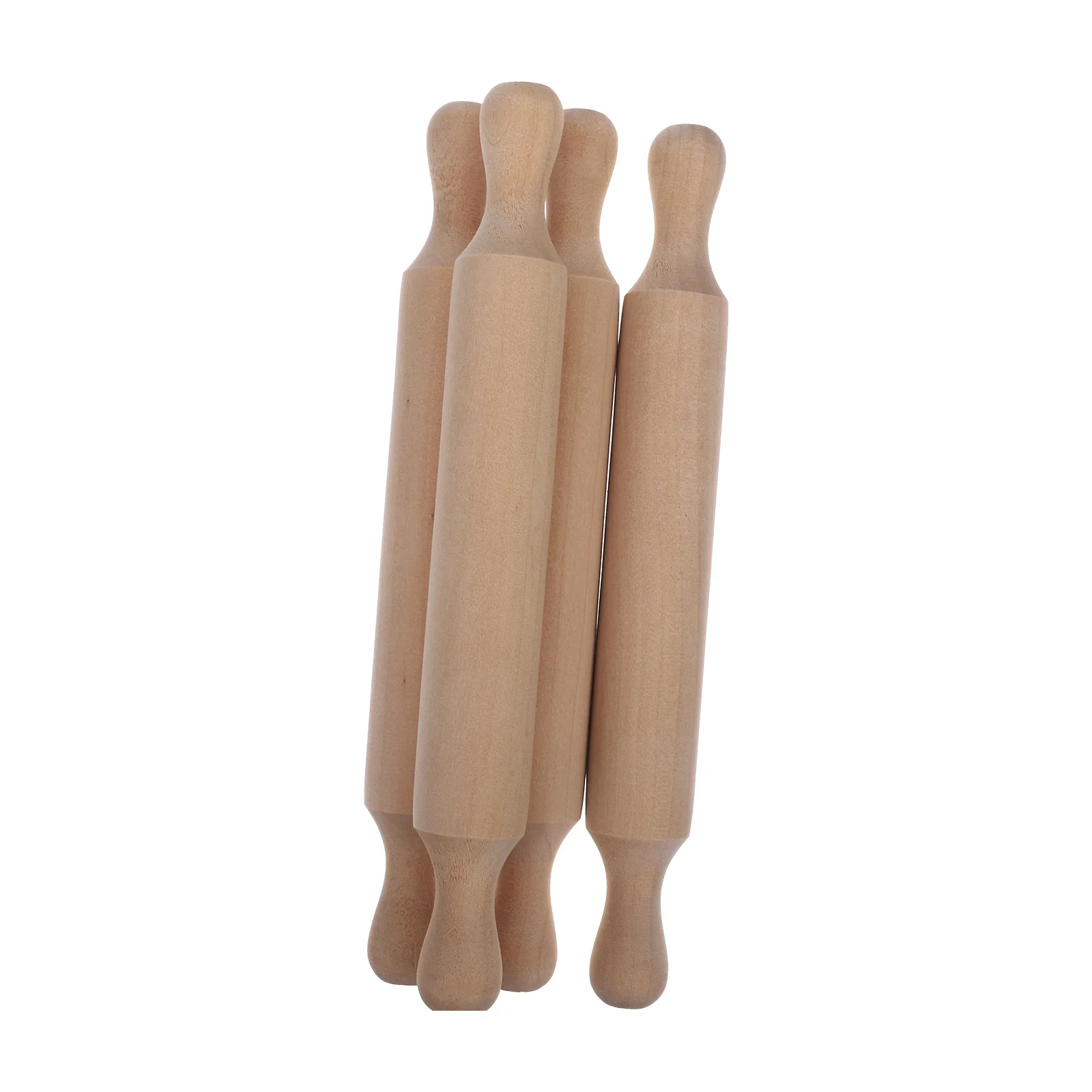 

4pcs Mini Rolling Pin Wooden Kitchen Rolling Tools For Kids Baking Dough Roller Nonstick Easy Clean Baking Supplies Pastry Tool