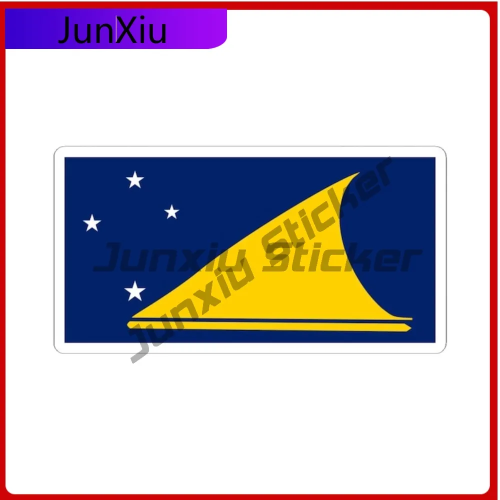 

Tokelau Island Flag Travel Souvenir Sticker Cover Scratches Vinyl Decal Laptop Water Bottle Laptop Speedboat Rear Windshield