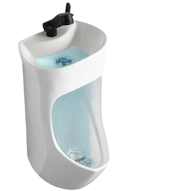 HONGDEC Two-in-One Ceramic Basin Bathroom Sink Ceramic Countertop Basin