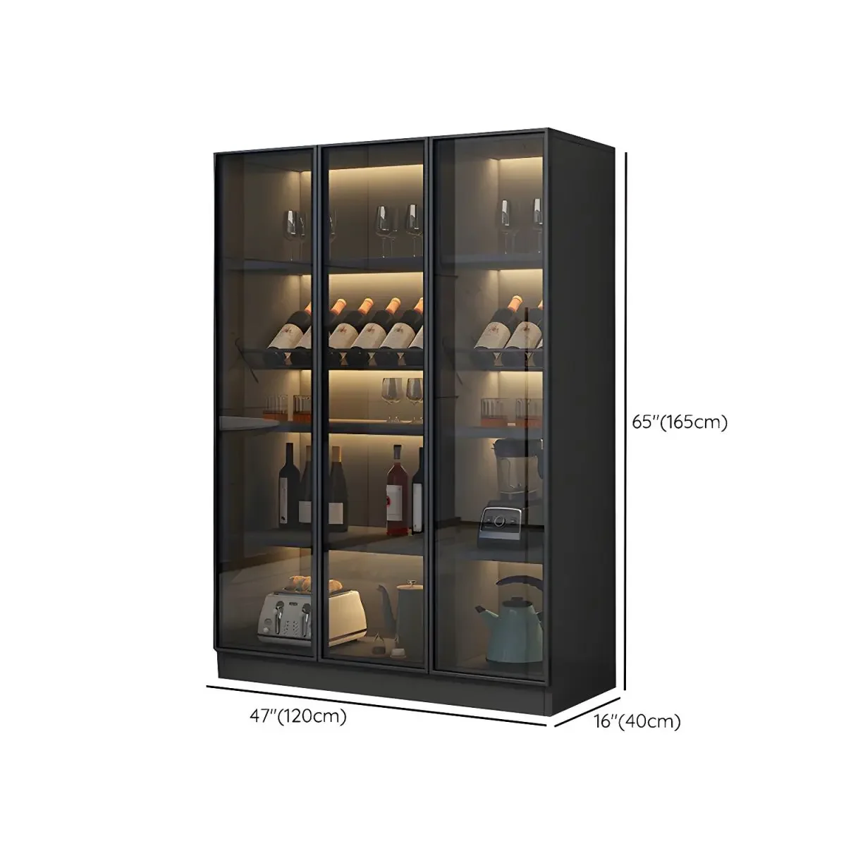 luxury furniture home living room customized wine bar cabinet glass display cabinets modern wine bar display cabinet