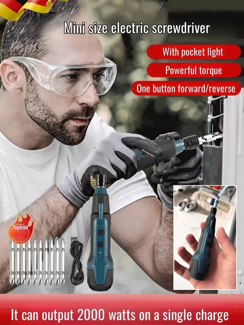 

Big SaleProfessional Lithium Battery Electric Screwdriver Set/3.6V Cordless Electric Screwdriver Set Magnetic With LED