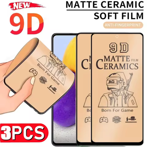 3PCS Matte Ceramic Film For Samsung S25 Ultra S23 S22 S21 S24 FE Screen Protector For Samsung A55 A53 A54 A36 A56 A16 Soft Film