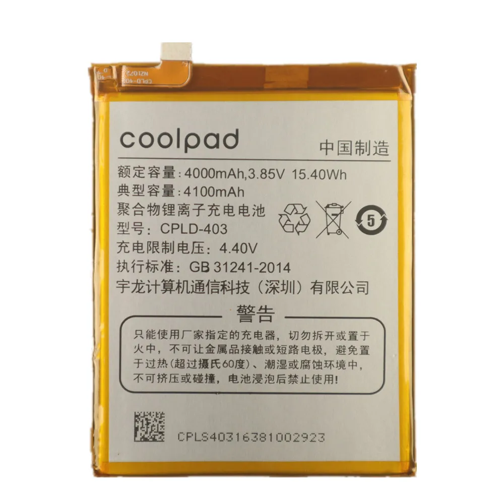 Batería de CPLD-403 100% Original para Letv LeEco Coolpad Cool1 Cool 1 Dual C106 C106-7, batería de teléfono de 4100mAh, C106-9