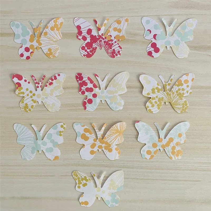 10Pcs Butterfly Metal Cut Dies Stencils for Scrapbooking Stamp/Photo Album Decorative Embossing DIY Paper Cards