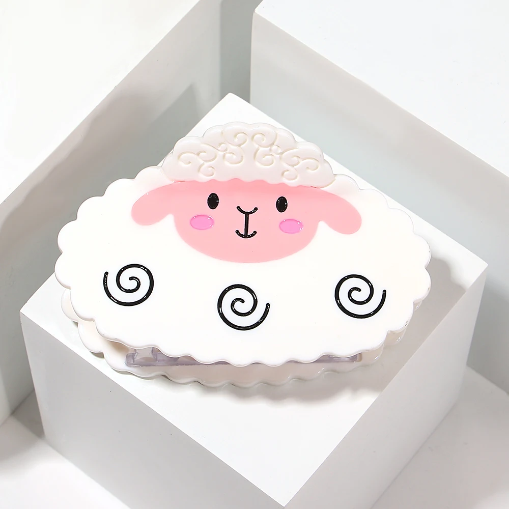 

AENSOA Cartoon Design Women's Arylic Claw Clip Personality Print Art Outdoor Cute Animal Fashion Hair Accessories Jewelry New