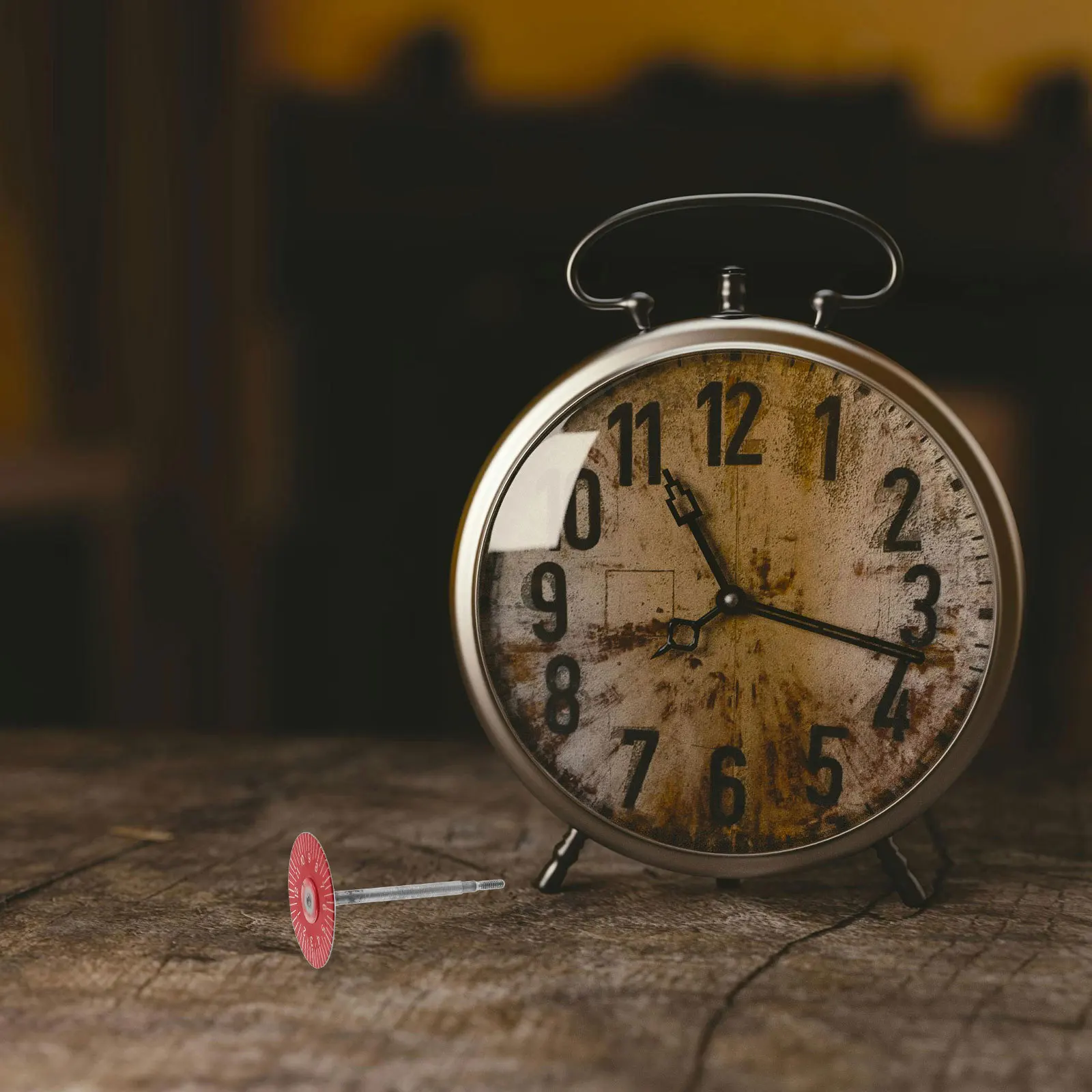 

2Pcs Alarm Disc Clock Repairing Kit Mechanical Replacement Durable Vintage Clock Mechanism Part DIY Repair Accessory