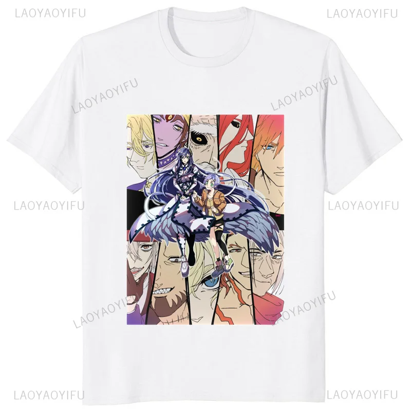 Hot Japanese Anime Record of Ragnarok Adam Print Cotton T-Shirts Casual Fashion Men T Shirt Hipster Streetwear Unisex Tee Shirt