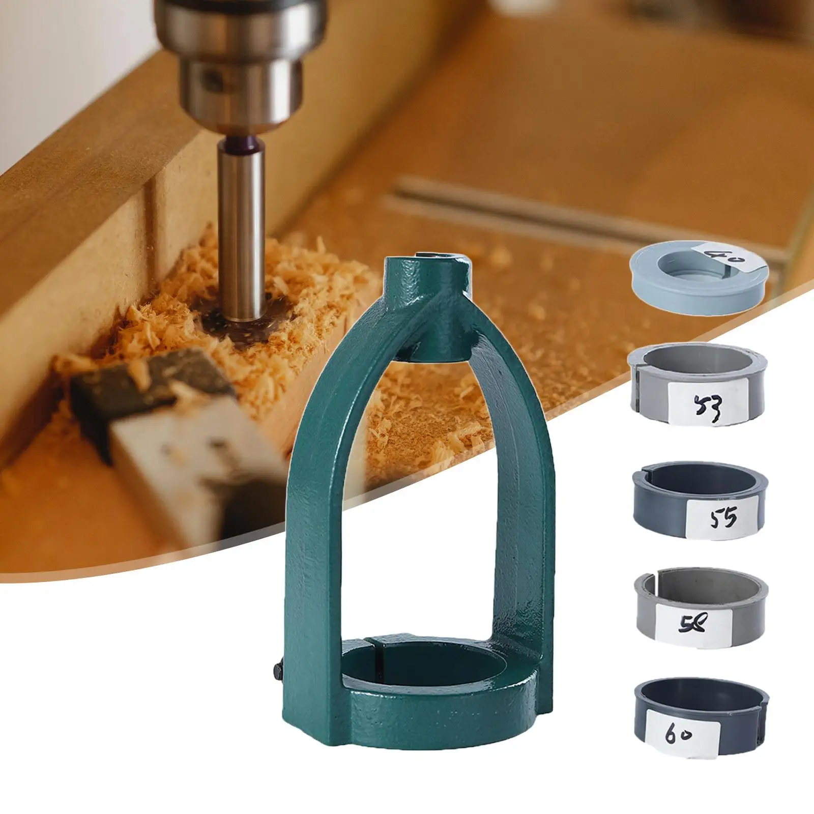 Square Hole Drill Fixed Bracket Portable Drill Press Drill Bit Adapter Bench Drill Press Converter for Furniture Small Size