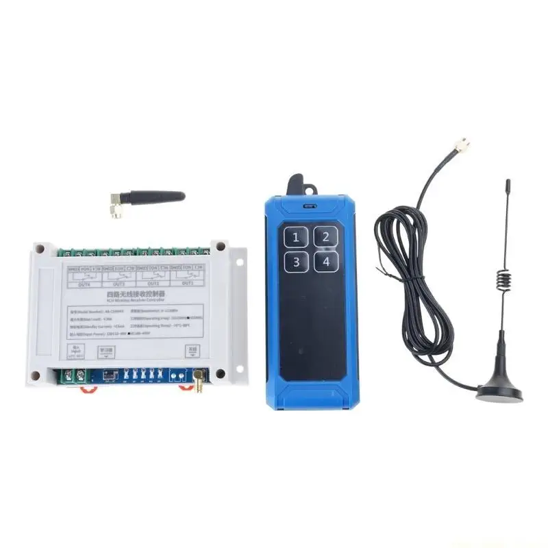F62C 315Mhz 433Mhz RF Remote Control Wireless Switch 85V-260 4CH 4 Way Receiver
