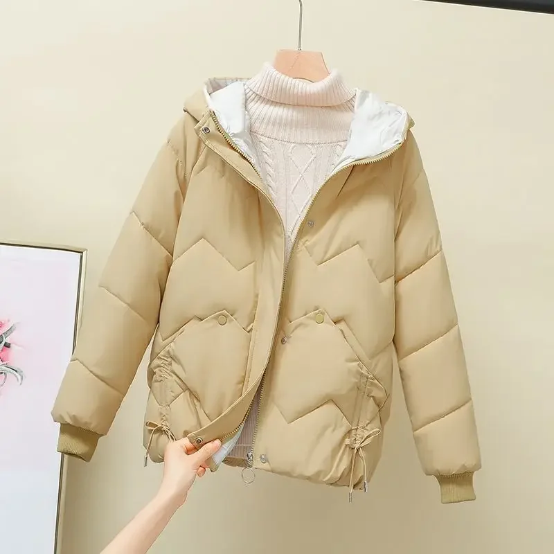 Oversized Winter Women Hooded Jacket Down Cotton Jacket Parkas Super Hot Coats Snow Clothes Korean Jacket Winter 2023 Fashion