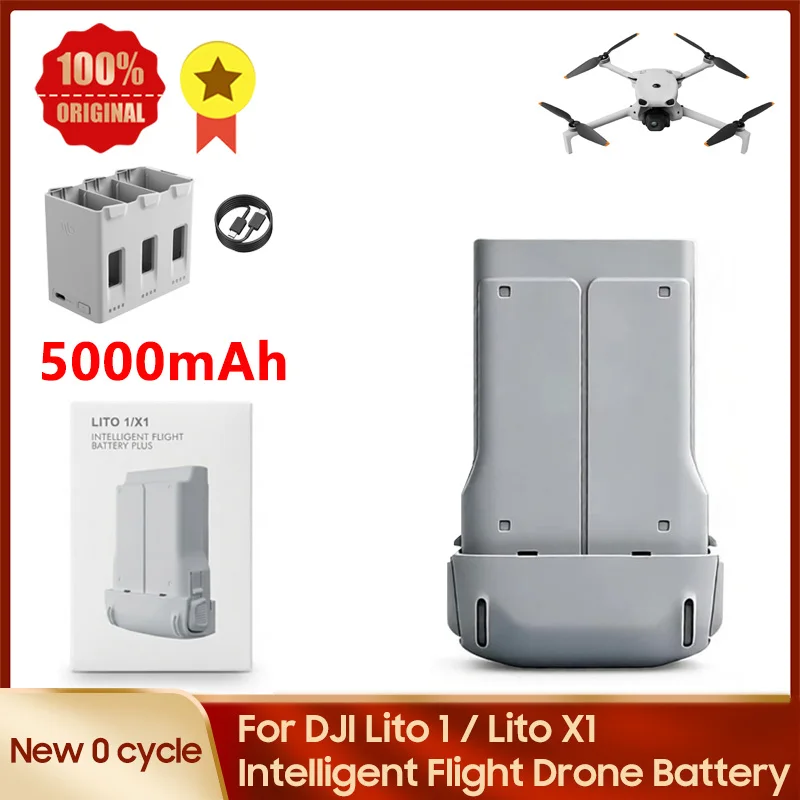 For DJI Lito 1 / Lito X1 Intelligent Flying Minute Flight Time Drone Replacement Battery Quality Batteries 0-Cycle 5000mAh