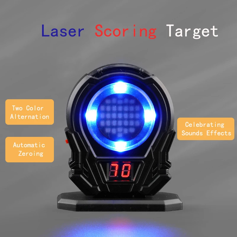 Laser Scoring Target Infrared Laser Induction Shooting Training Electric Soft Bullet Sound Effect Toy Gun  Practice Target