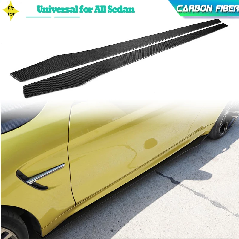 

Universal Side Skirts For All Sedan W204 W206 F80 M3 F12 M6 A3 A4 A5 For Hondar Toyota Side Door Bumper Skirts Carbon Fiber/FRP