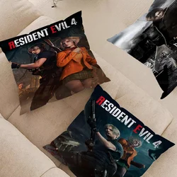Game R-Resident Leon Kennedy Evil Pillow Gift Home Office Decoration Pillow Bedroom Sofa Car Cushion CoverPillow Case