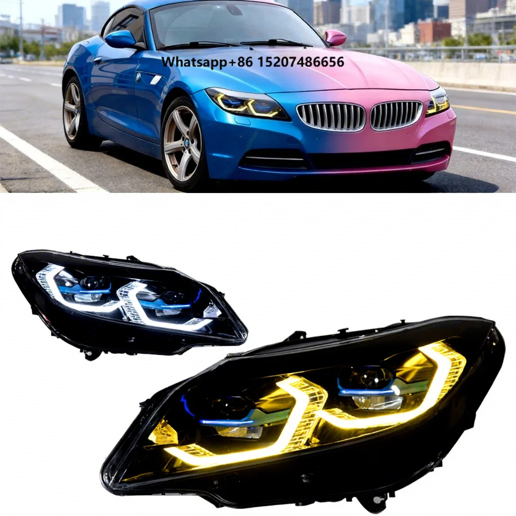 Led Headlights Car Lights for Headlight Lens 2009-2016 E89 Angel Eye Head Lamp White Yellow Drl LED Headlights