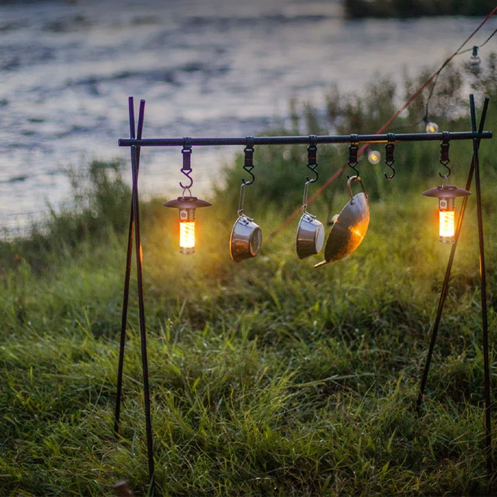 Lanternas de acampamento portáteis Luz de tenda Lâmpada de advertência USB recarregável Bateria 2000mAh Suprimentos de emergência para caminhadas