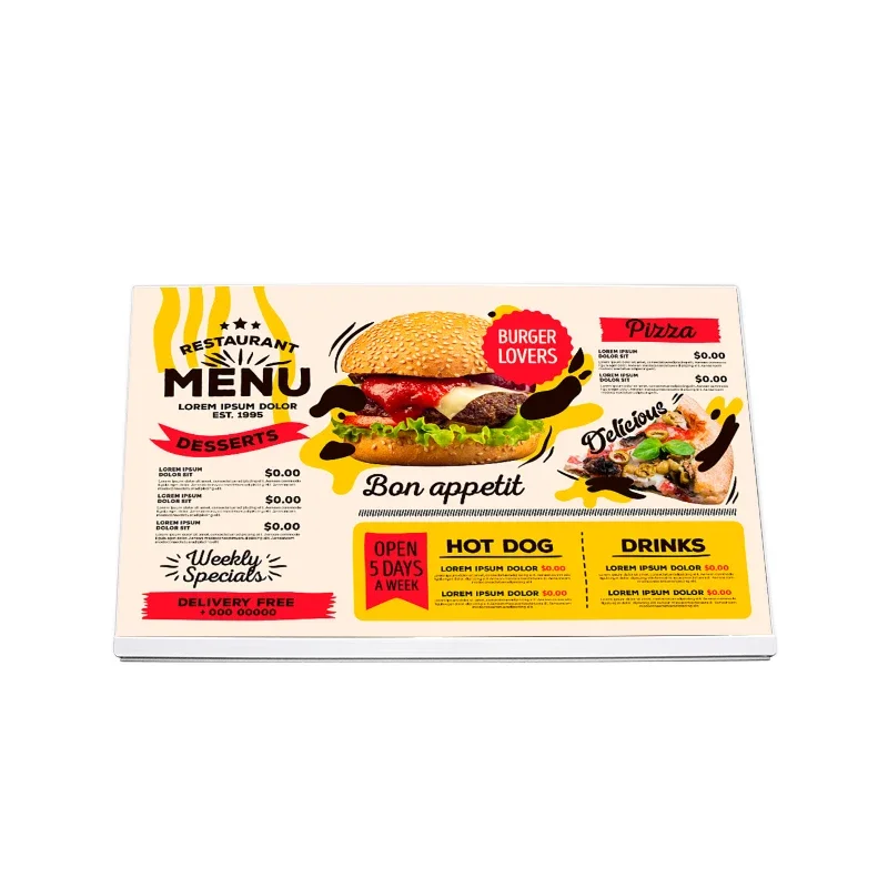 

23.8 24 inch Android tablet indoor restaurant touch order screen boards for milk tea shop restaurants desktop digital menu board