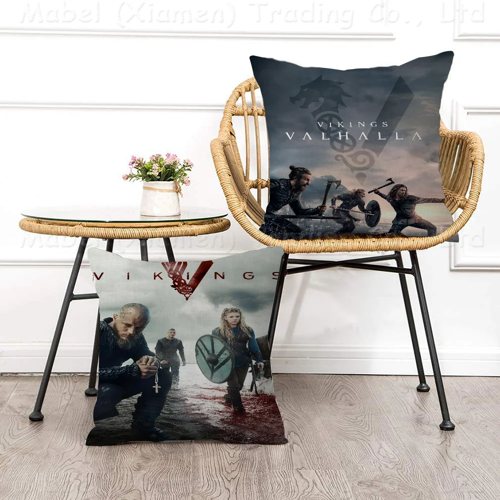 

Vikings Hot TV Pillow Gift Home Office Decoration Bedroom Sofa Car Cushion Cover Case 45x45