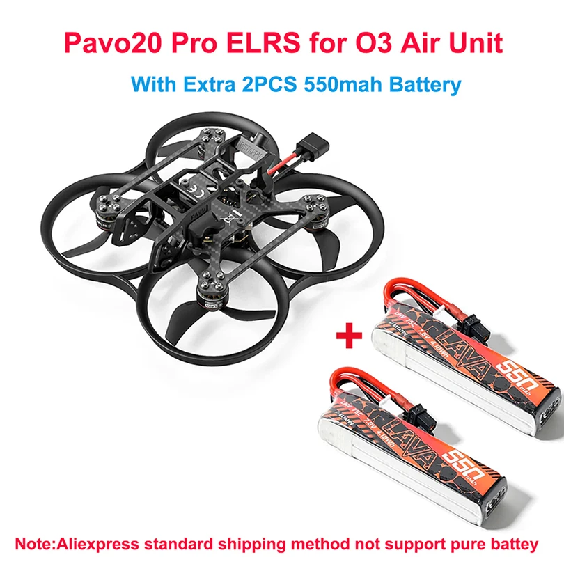 BETAFPV Pavo20 O4 Pro quadrirotor BWhoop sans balais 1104 72000KV moteur F4 2-3S 20A AIO avec récepteur ELRS/SBUS Cinewhoop