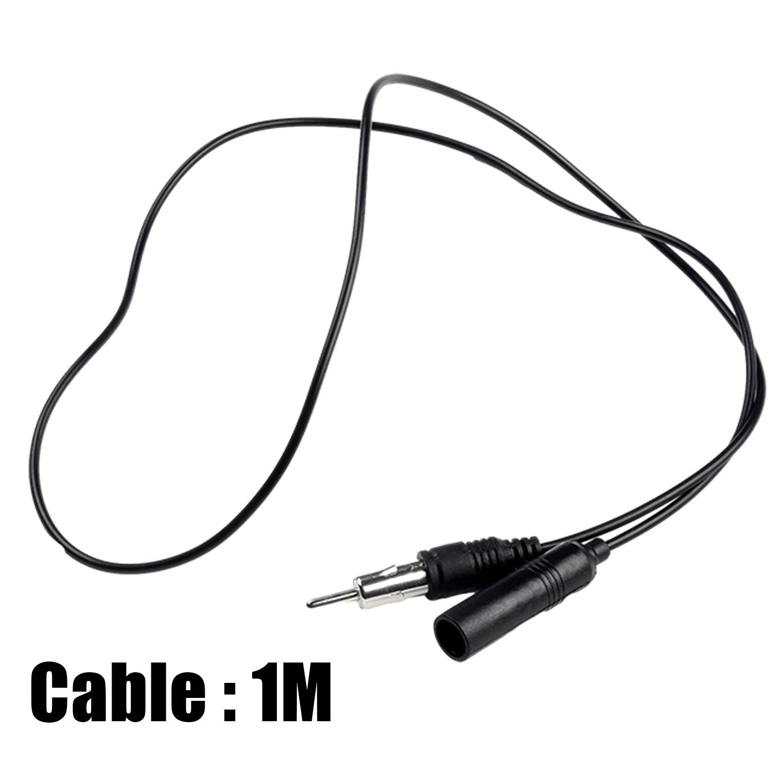 Radio Cable Wire Extension Cable Auto AM FM Antenna Car Accessories General Purpose Replacement 1 Pc 100cm ABS