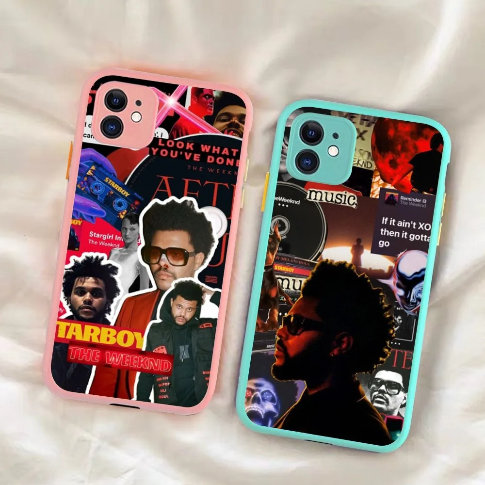 

The Weeknd Rapper Phone Case for iPhone 14 11 12 13 Mini Pro Max 8 7 Plus X XR XS MAX Translucent Matte Cover