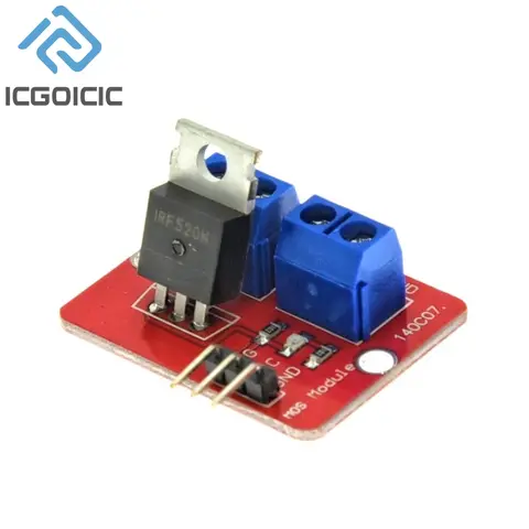 0-24V Top Mosfet Button IRF520 MOS Driver Module For Arduino MCU ARM Raspberry pi