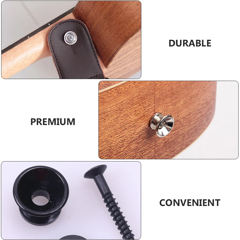 

18Pcs Guitar Strap Lock Secure Bass Electric Guitar Anti-Falling Lock System Button Buckle Pegs Anti-Falling Strap Buckle
