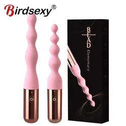 10 Frequency Silicone Backyard Bead vibrating Butt Plug G spot female masturbation vibrator Adults Products Sex Toys For Women