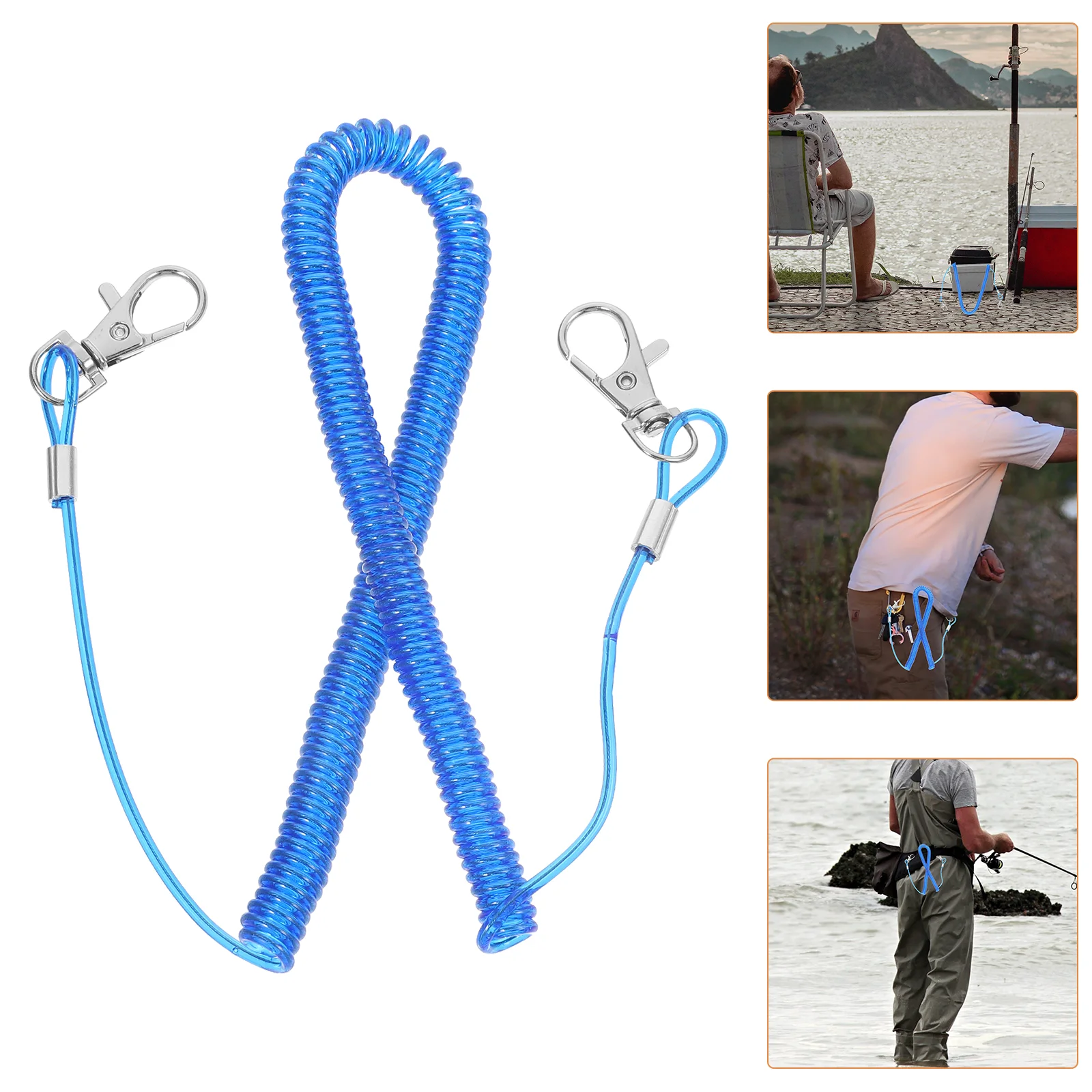 

8 Pcs Retractable Elastic Ropes Fishing Tether Miss Gadgets Security Gear Tools