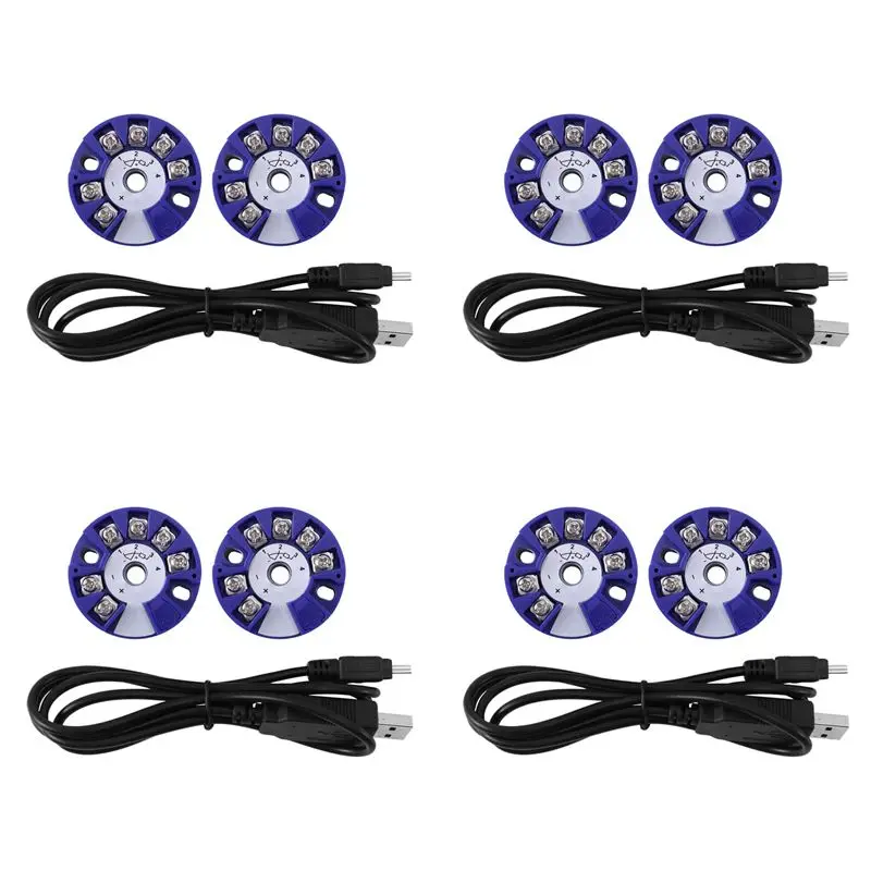 AB33-4Set Programmable Thermocouple RTD PT100 To 4-20MA Converter TC RTD Input 4-20MA Output Temperature Transmitter