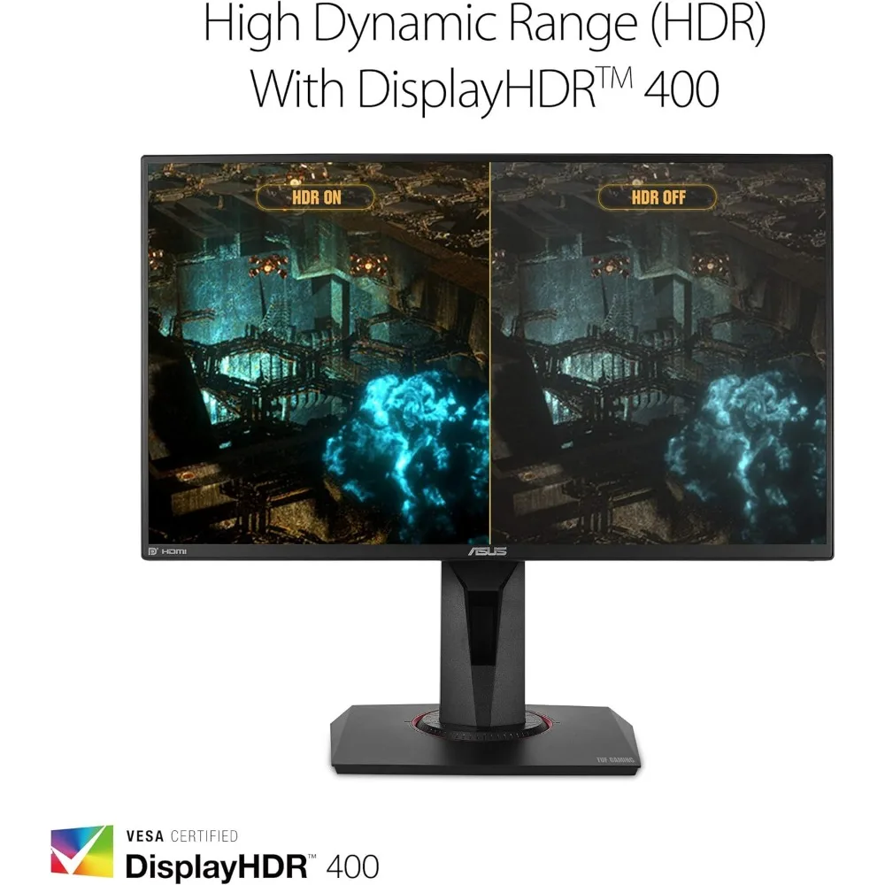 Monitor Gaming TUF 24.5 ", 1080P Full HD (1920x1080), IPS cepat, 280Hz, kompatibel dengan G-SYNC