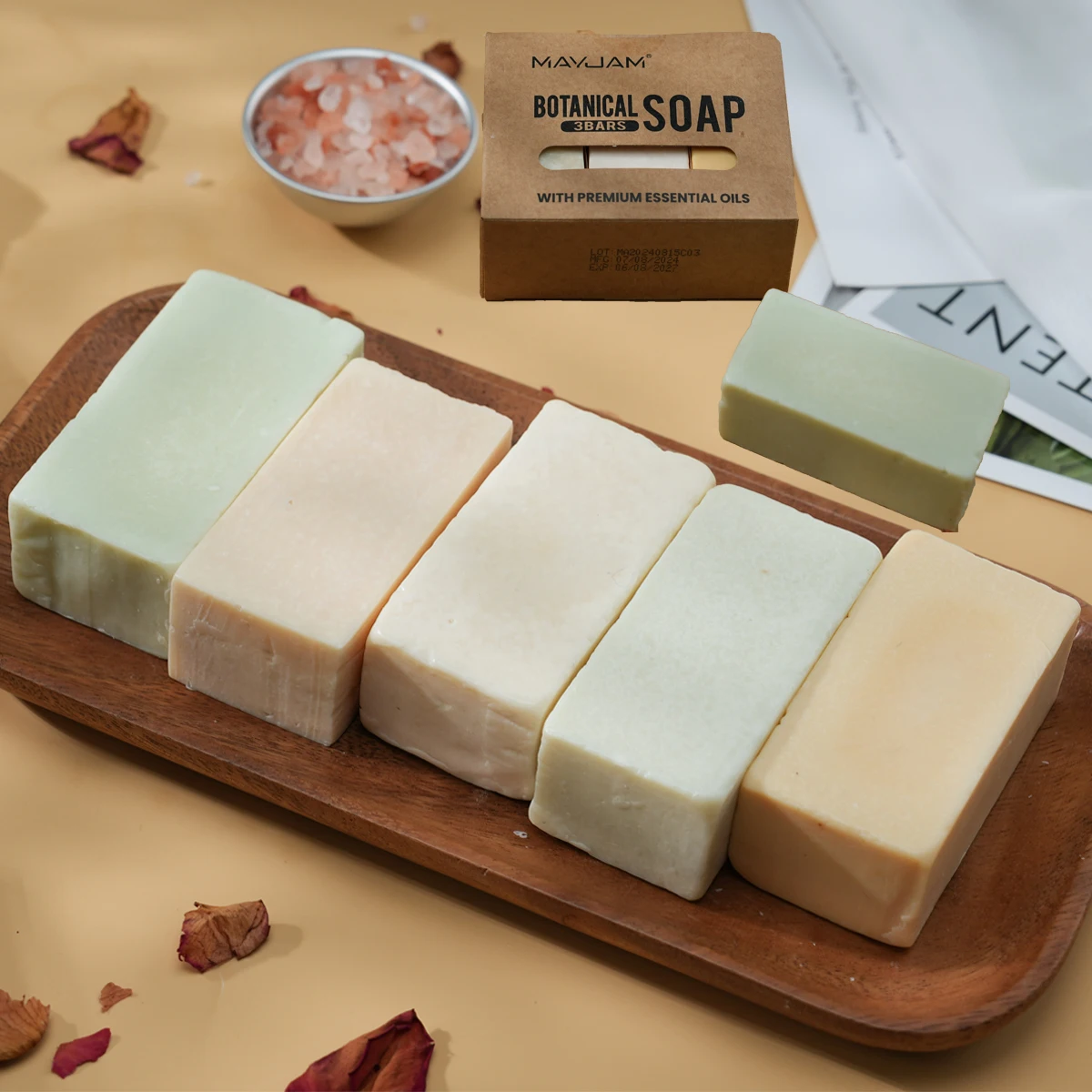 

Подарочный набор мыла ручной работы, 3 упаковки мыла с эфирным маслом, ромашка, чайное дерево, лемонграсс, ладан, клар, шалфей, ароматическое мыло, чистка