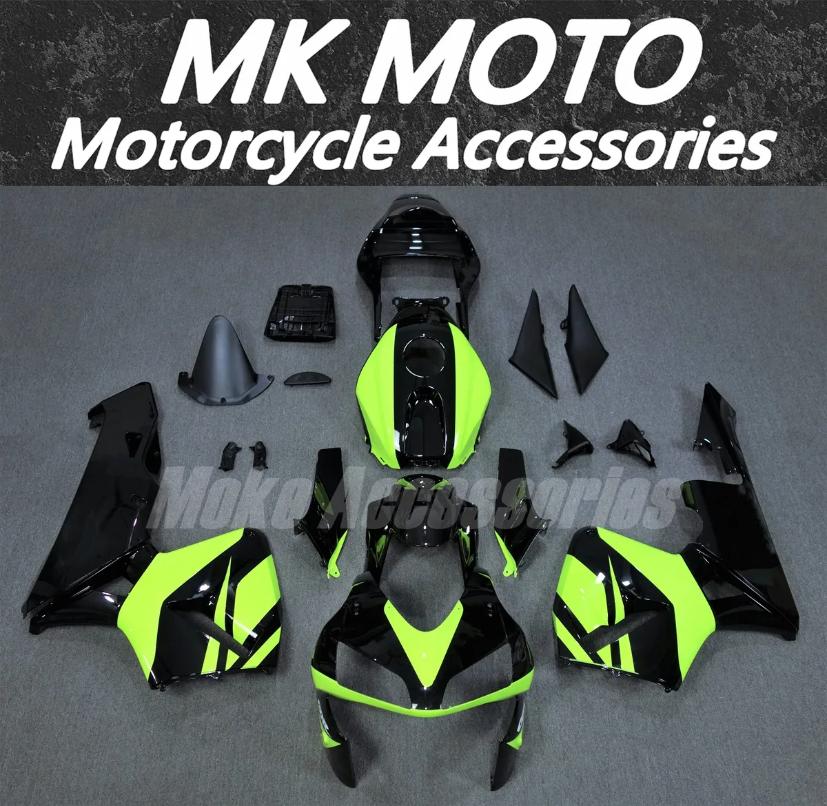 

Motorcycle Fairings Kit Fit For Cbr600rr 2003-2004 Bodywork Set High Quality Abs Injection Bright black Neon