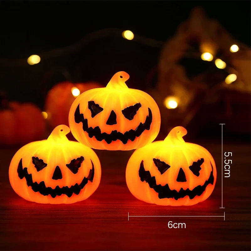 Pompoen Lantaarn Halloween Ghost Gezicht Lamp Kindercadeau Voor Balkon Slaapkamer Tuin Halloween Party Decoratie Sfeerlicht