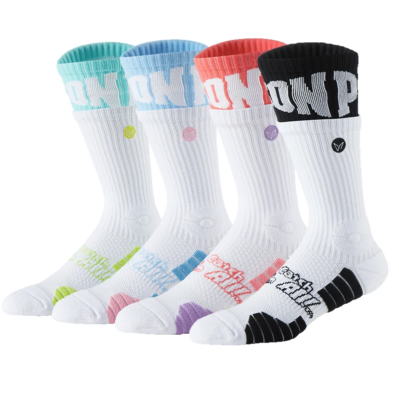 

Veidoorn красочные компрессионные носки для женщин, длинные нескользящие теннисные носки, высокоэластичные мягкие носки для йоги