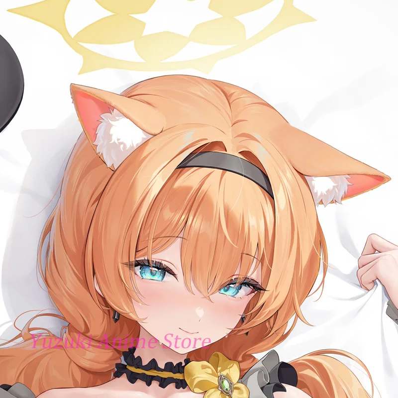 Anime Body Pillowcase Iochi Mari Blue Archive Dakimakura Life-Size Double-Sided Print Pillow Cover Gift