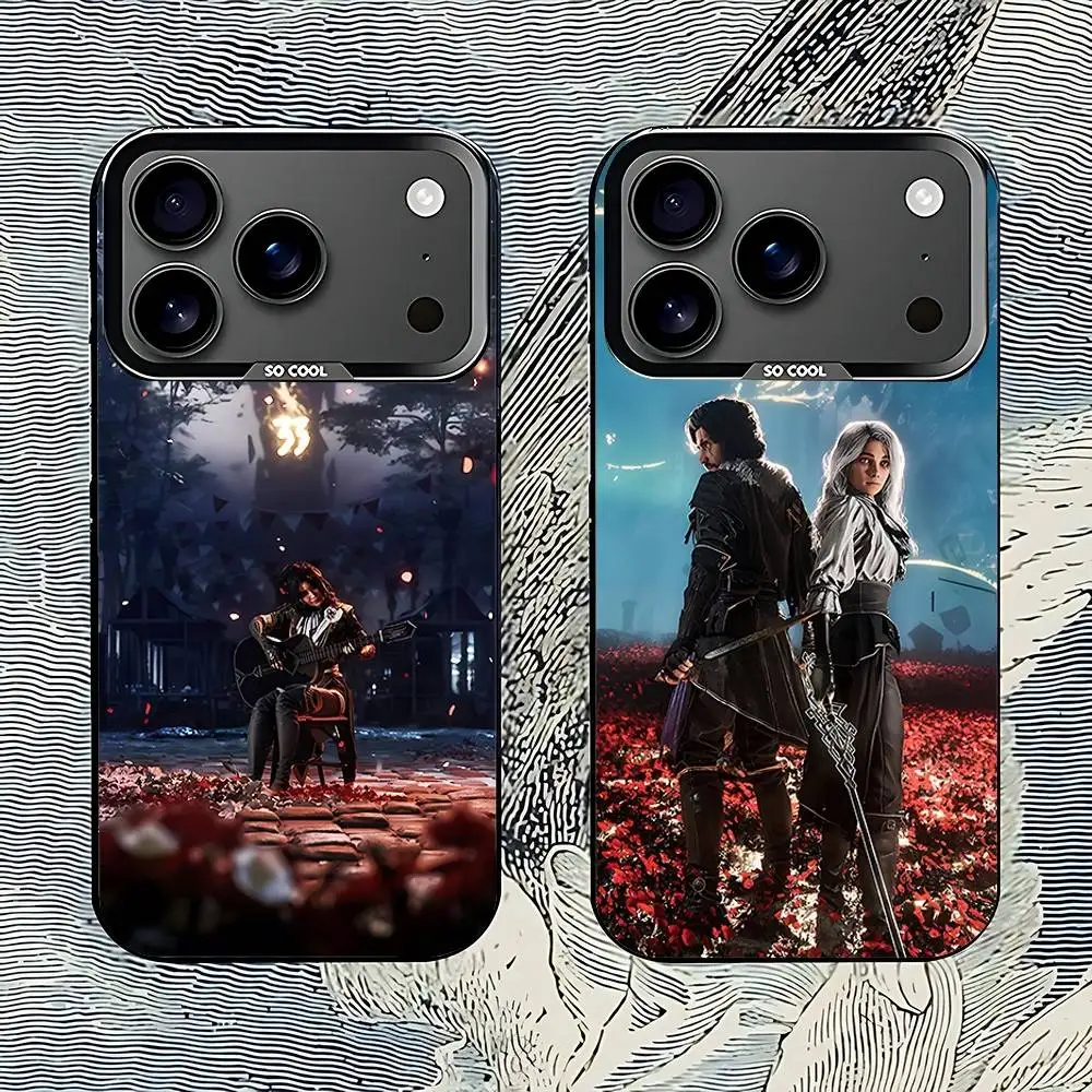 

C-Clair Obscur Expedition 33 Phone Case For iPhone 17,16,15,14,13,12,11,Pro,Max,Plus,E,Air,Mini Black Tpu IMD Cover