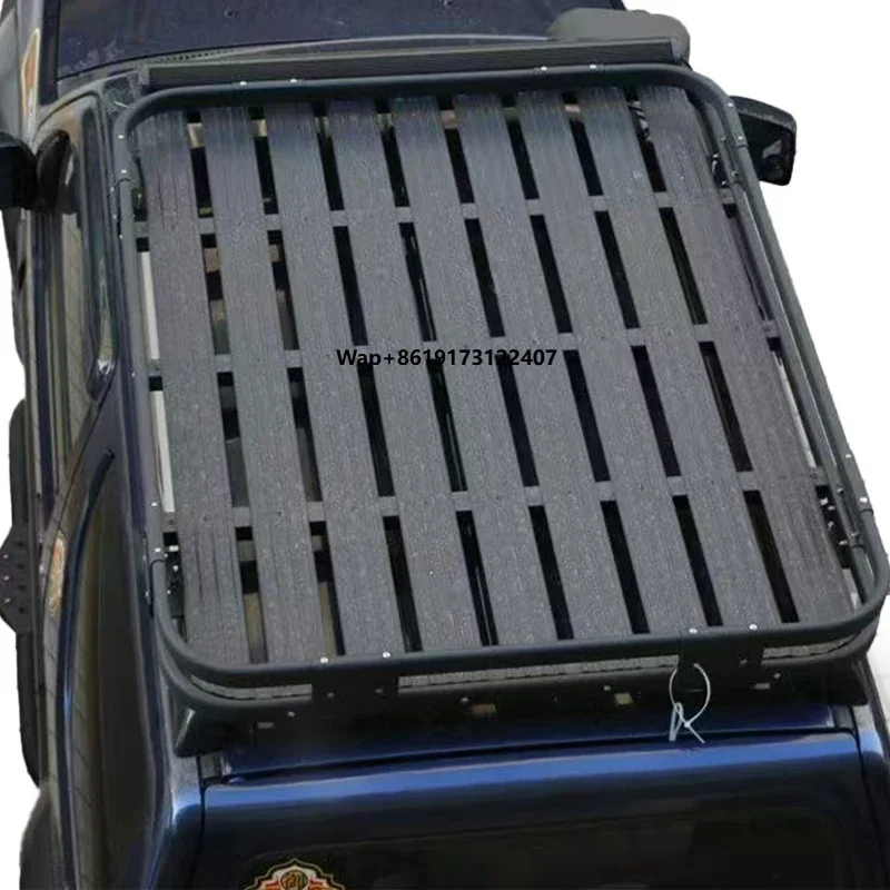 

Jimny Roof Rack: High-strength Alloy Construction, Rugged Durability, Enlarged Load Capacity for Easy Camping Gear Storage.