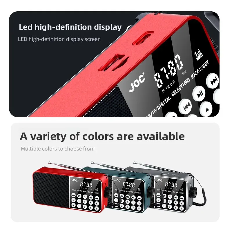 

Радиоприемник с кнопочным управлением, поддержкой TF-карт, USB-накопителей и Bluetooth для пожилых людей. Производство: Factory.