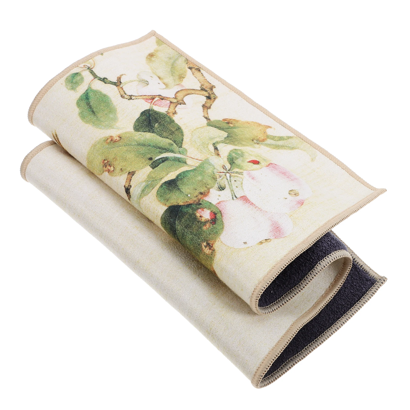 

Colorful Printed Tea Cloth Kitchen Towel Set Countertop Cleaning Dish Cloth Coffee Machine Wipe Vintage Style Table Towel