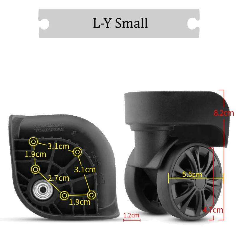 สําหรับ Hongying L-Y Universal ล้อเปลี่ยนกระเป๋าเดินทาง Silent Smooth Shock Absorbing ทนทานสะดวกอุปกรณ์เสริมล้อเลื่อน