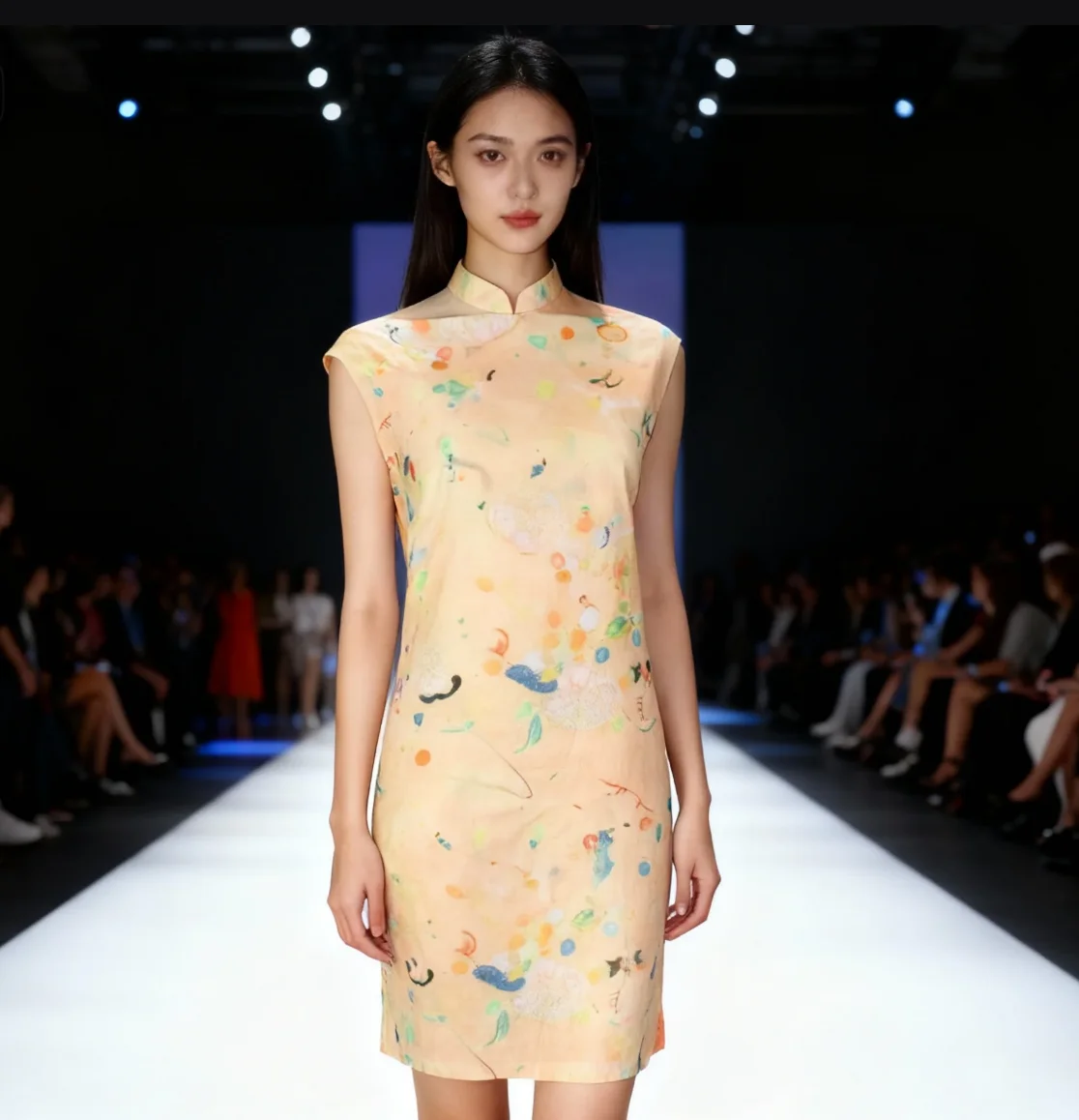 

100% Pure Ramie Fabric for Clothing Sewing High Quality Digital Printing Summer Dress linen cloth fabric linen material 2025