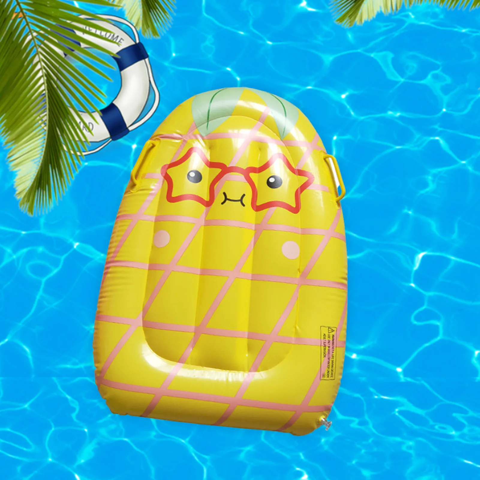 Sommer aufblasbare Bretter Fruchtform Pool Schwimm matte mit Griff Schwimm ring für erwachsene Kinder Wasser Party Spielzeug Luft matratze