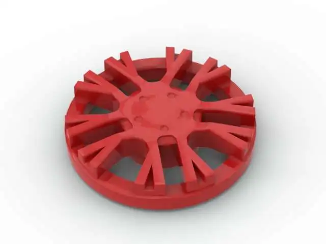 Small particle building block MOC-24308b wheel cover, hub cover, assembled toy brick car sports car parts