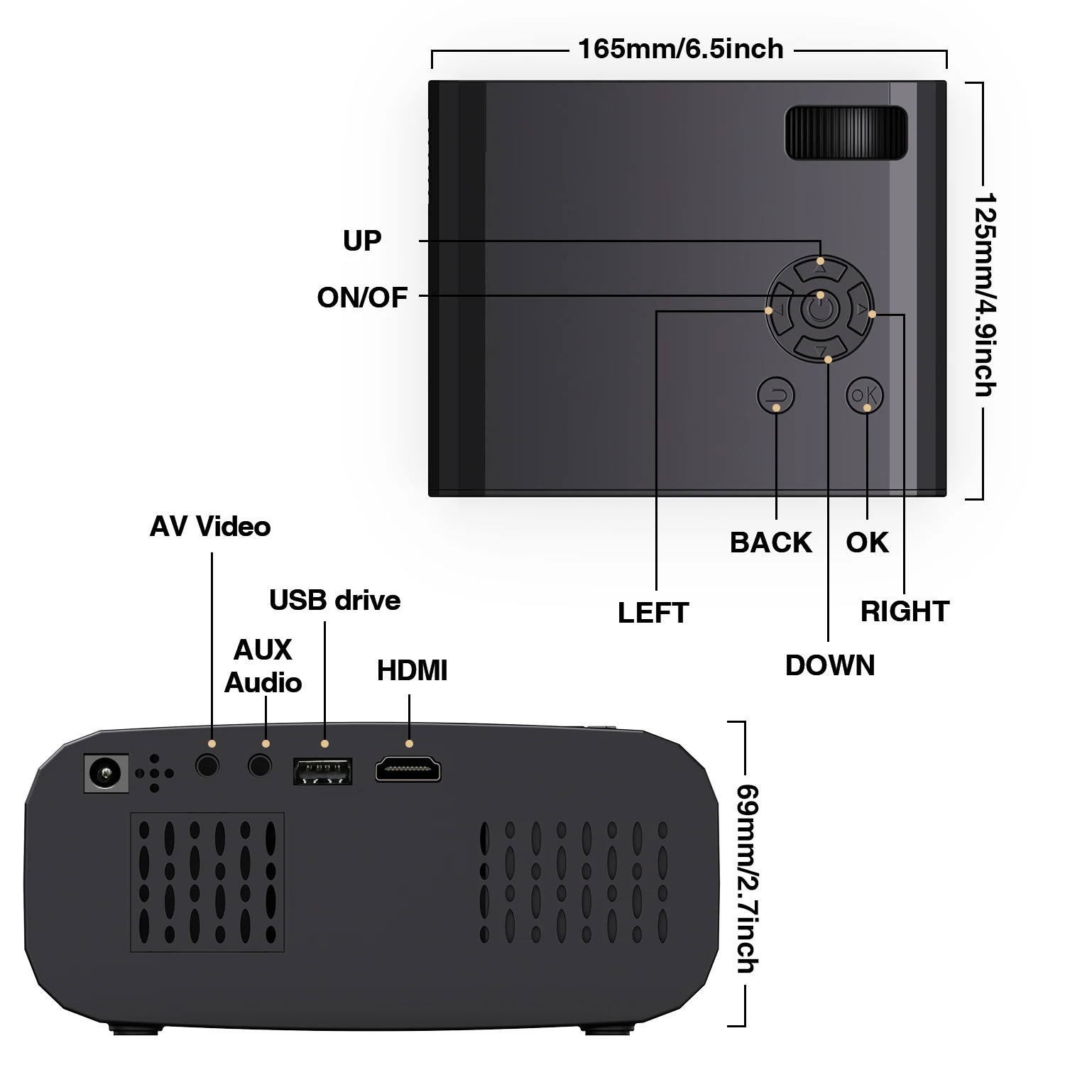 Proyector Polaring P7 Pro H713 Android 4K Projetor Dual 6G Wifi BT 350Ansi Cinema Home Keystone 1080P Proyector