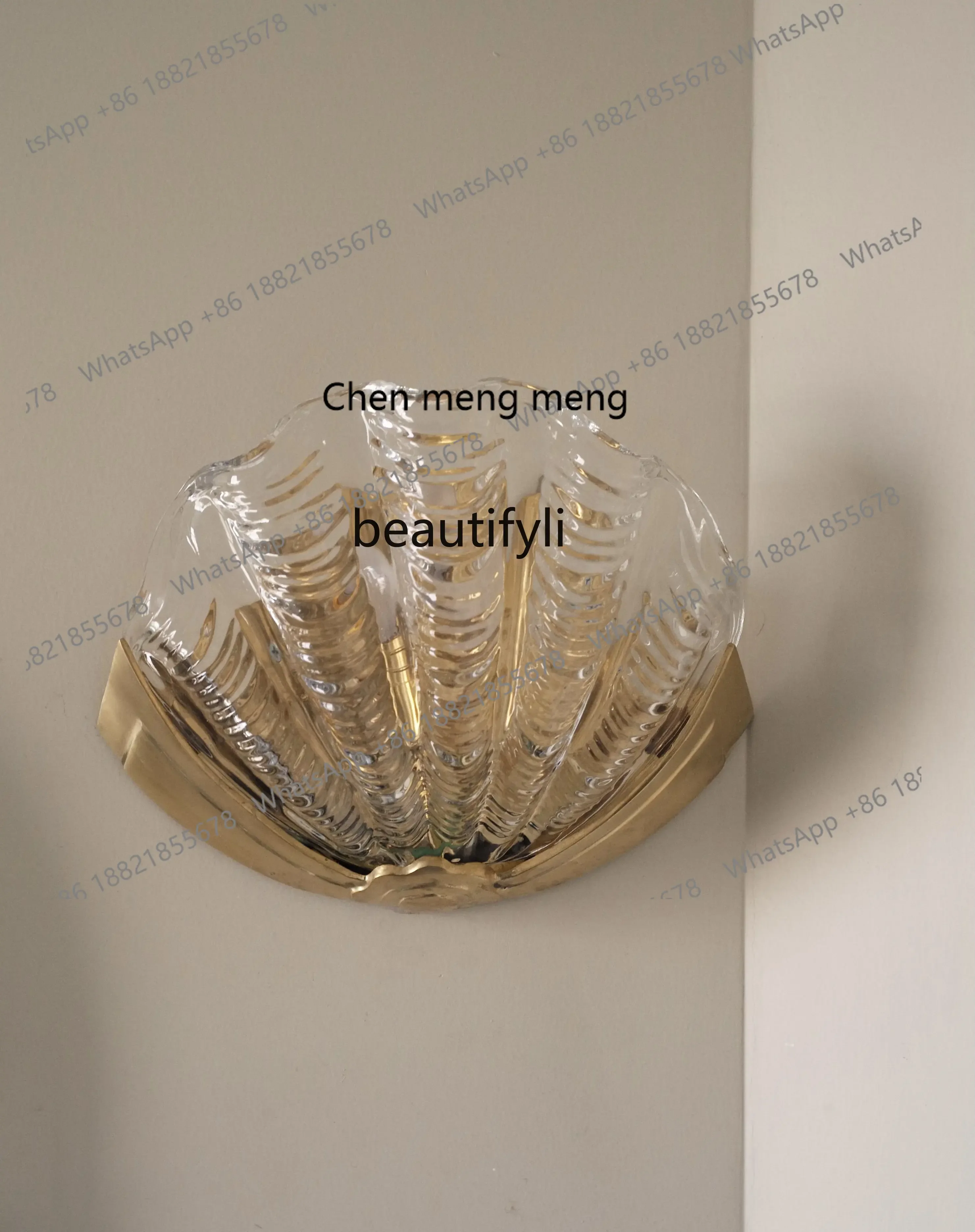 

cn8350 LHY zqAisle Bathroom Entrance Mirror Front Lamp Brass Retro Glass Lampshade Wall Lamp