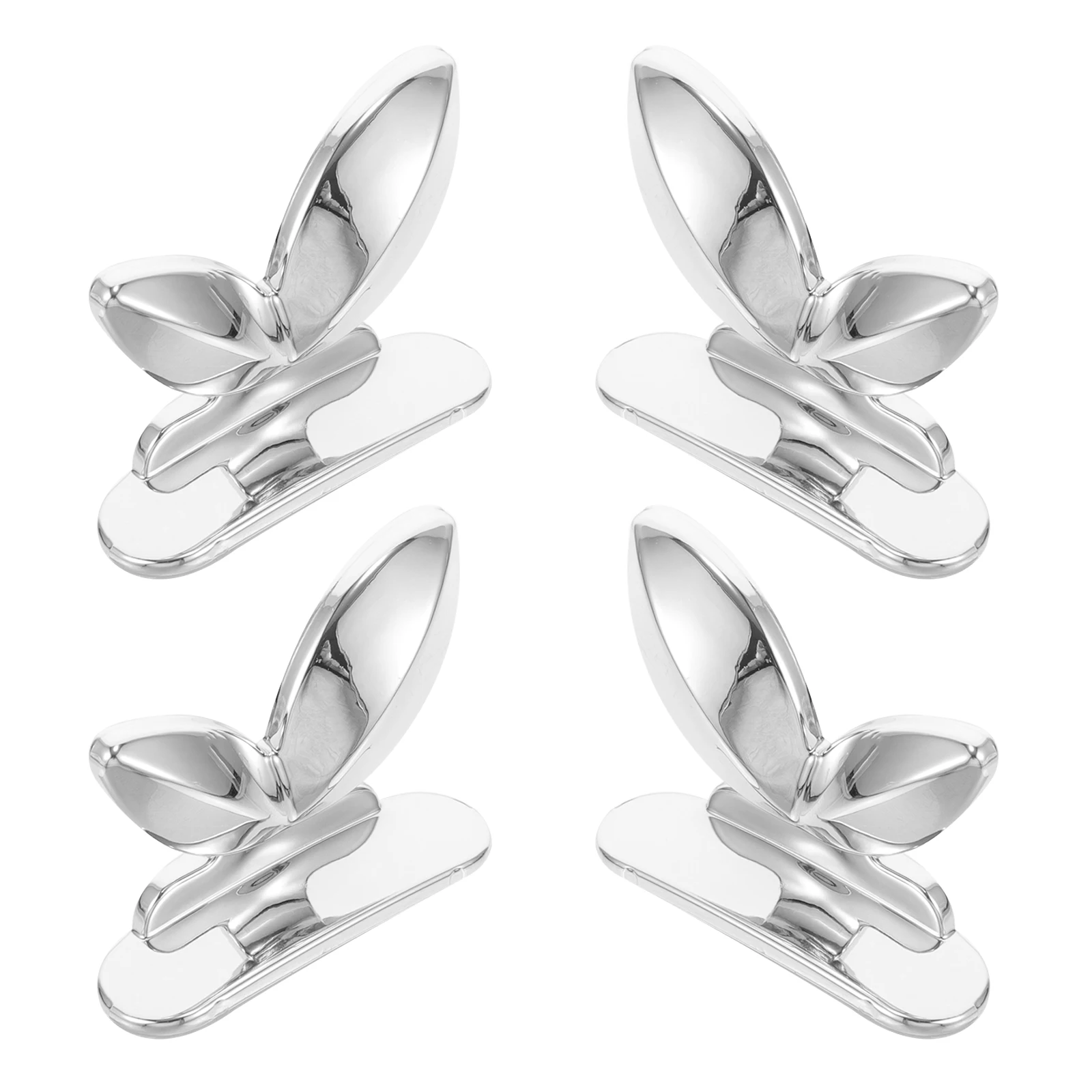 

4pcs Butterfly Lid Adhesive Foldable Handle Hygienic Sanitation Supplies Lavatory Cover Lifter Bathroom Must Haves Lift Handles