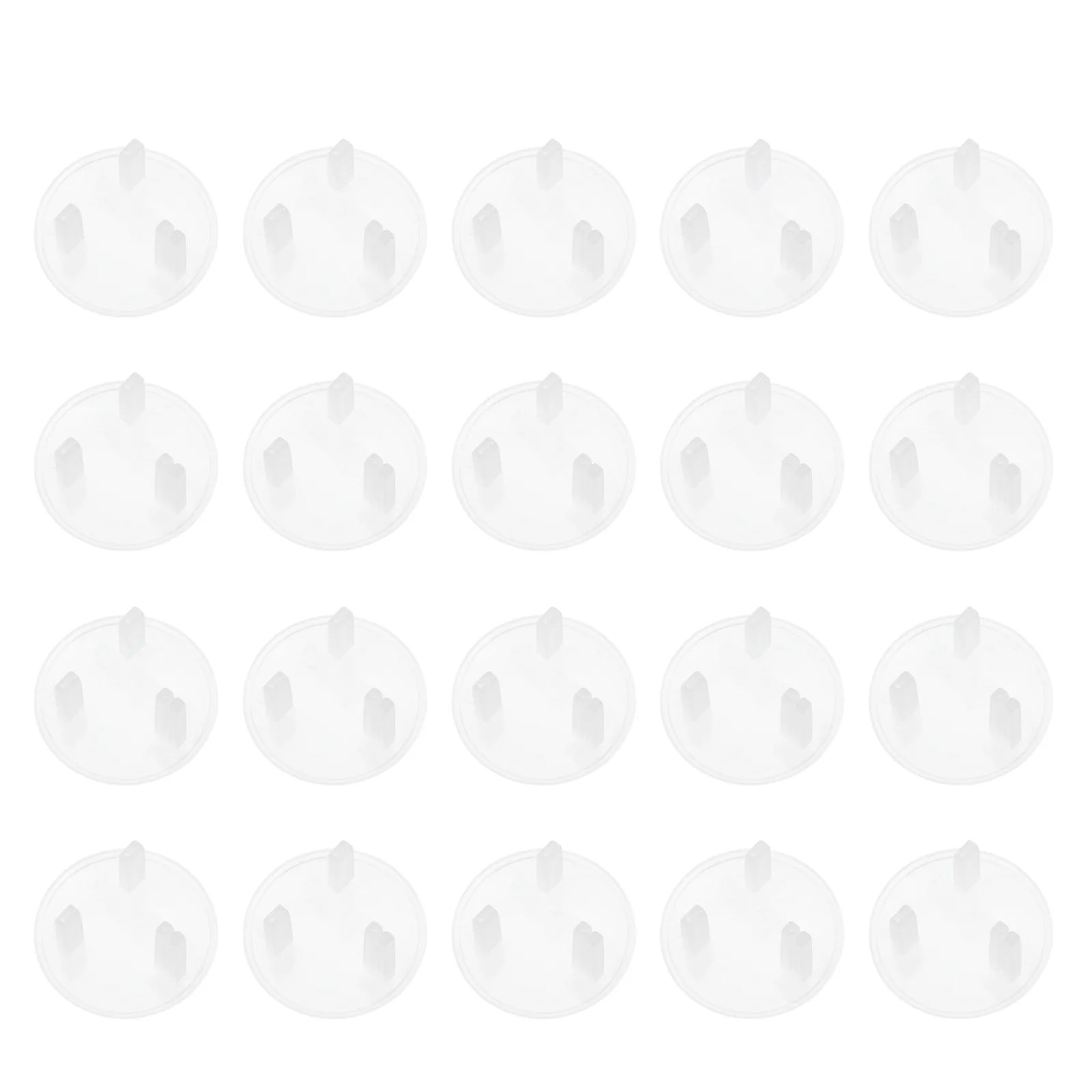 20 Pcs Socket Protection Cover Baby Proof Outlet Covers Electric Plug Child Abs Kids